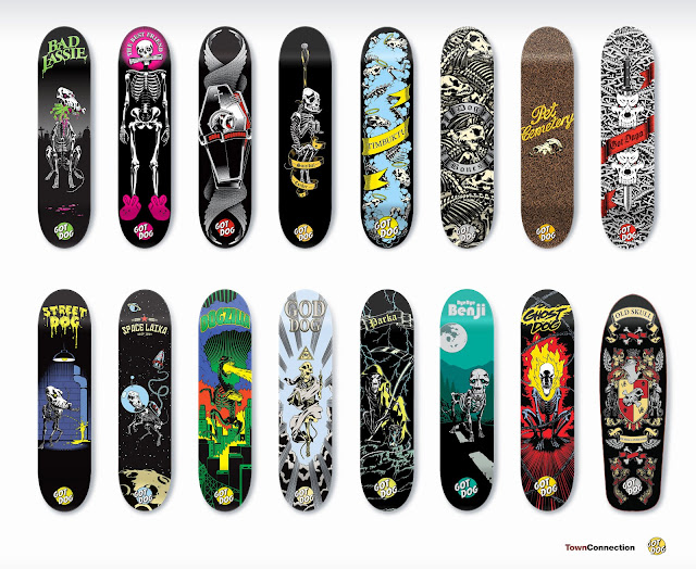 Lee más sobre el artículo Nuevas ilustraciones para GOT DOG Skateboards!
