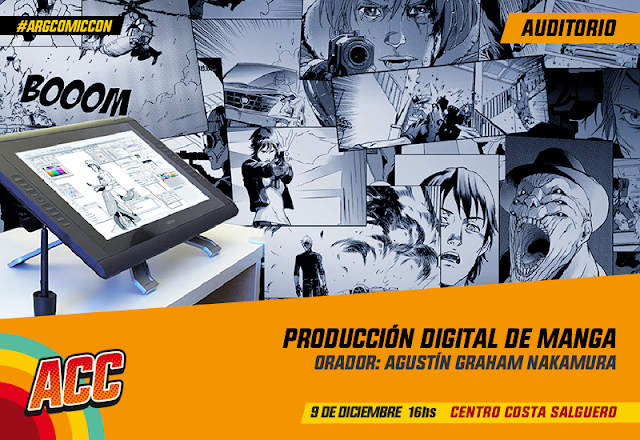 Lee más sobre el artículo Charla en ARGENTINA COMIC CON – Domingo 9, 16hs.