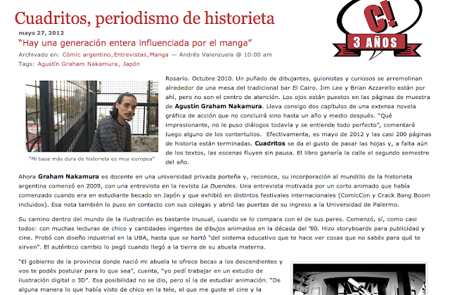 Lee más sobre el artículo Entrevista en: Cuadritos, periodismo de historieta